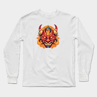 Infernal mask - Japanese demon Long Sleeve T-Shirt